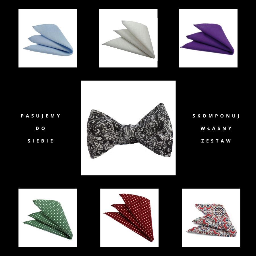 Mucha wiązana Wzorzysta elegancja - obrazek 3