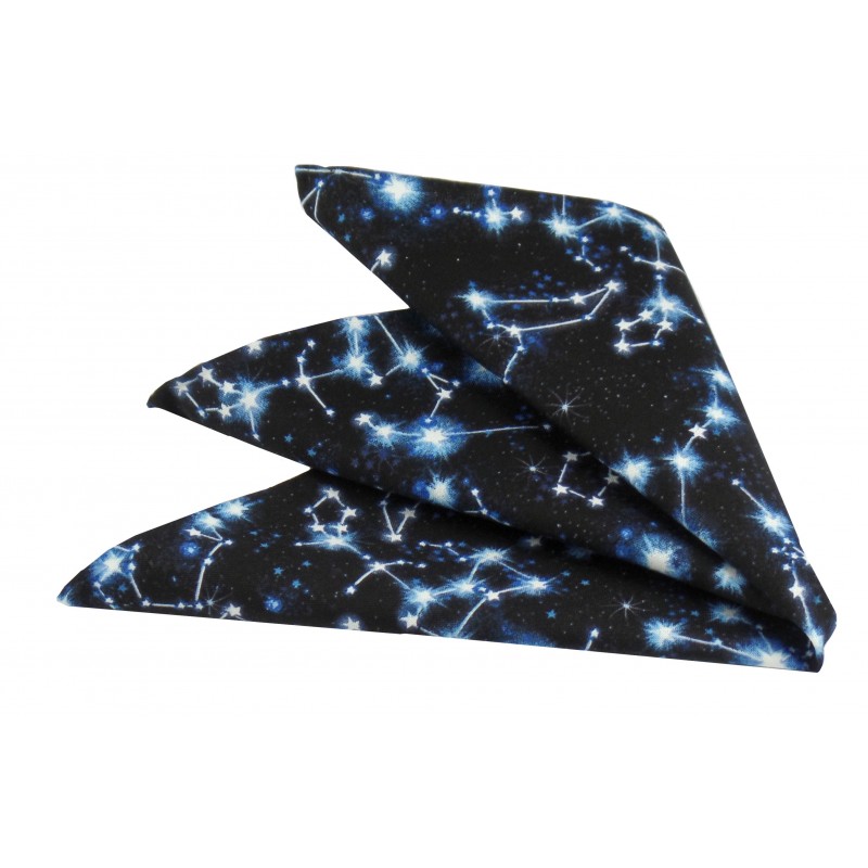 Poszetka ręcznie obszywana Gwiazdozbiór