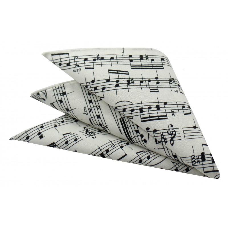 Poszetka ręcznie obszywana Kompozytor