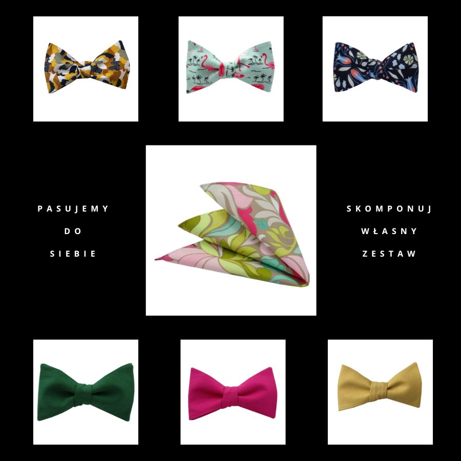 Poszetka ręcznie obszywana Witraż - obrazek 3