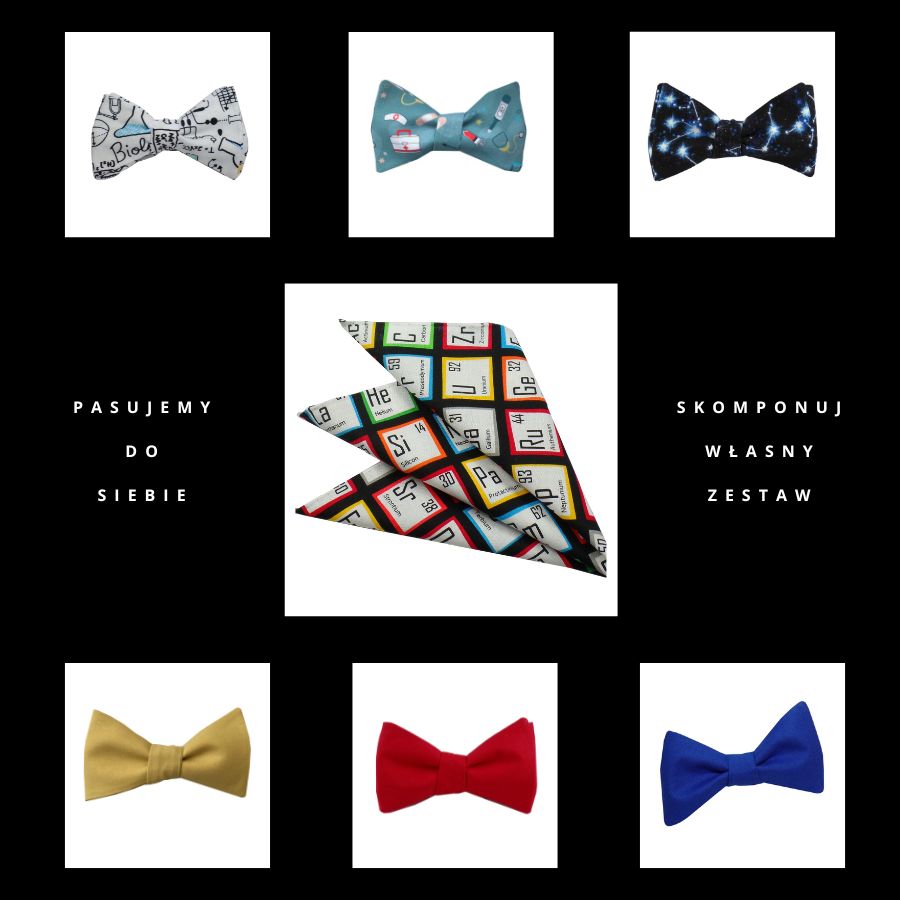 Poszetka ręcznie obszywana Mendelejewa - obrazek 3