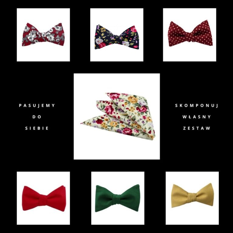 Poszetka ręcznie obszywana Tajemniczy ogród - obrazek 3