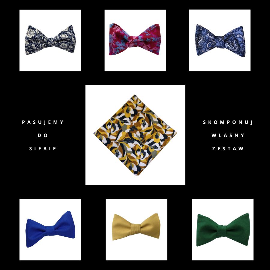 Poszetka ręcznie obszywana Jesienna - obrazek 2