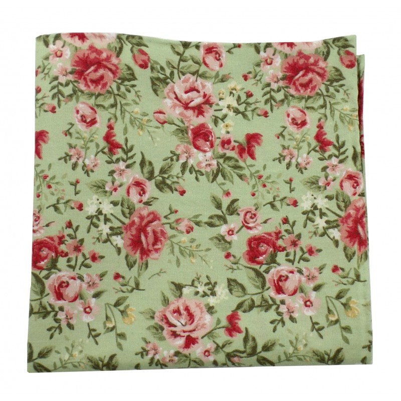 Poszetka ręcznie obszywana Różany ogród - obrazek 2