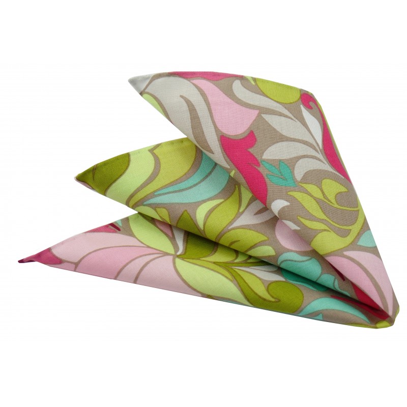 Poszetka ręcznie obszywana Witraż