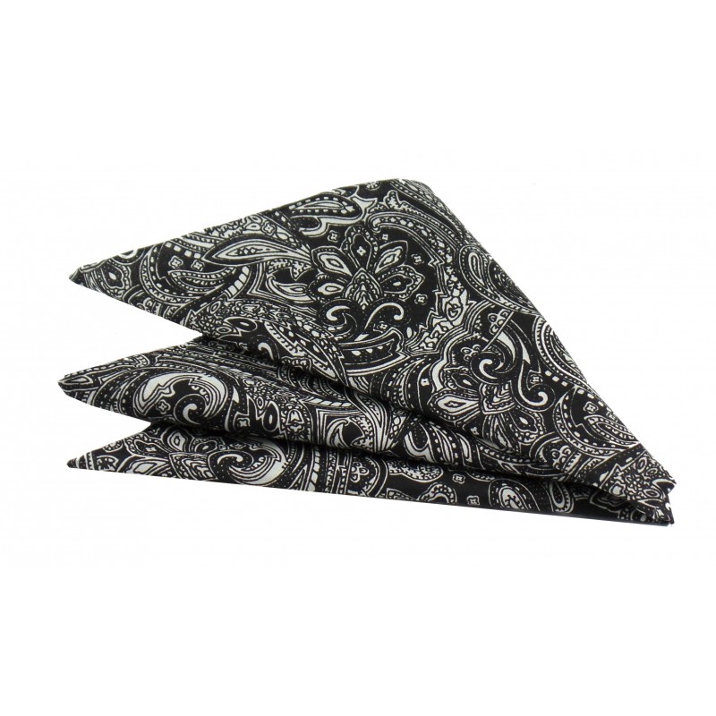 Poszetka ręcznie obszywana Wzorzysta elegancja