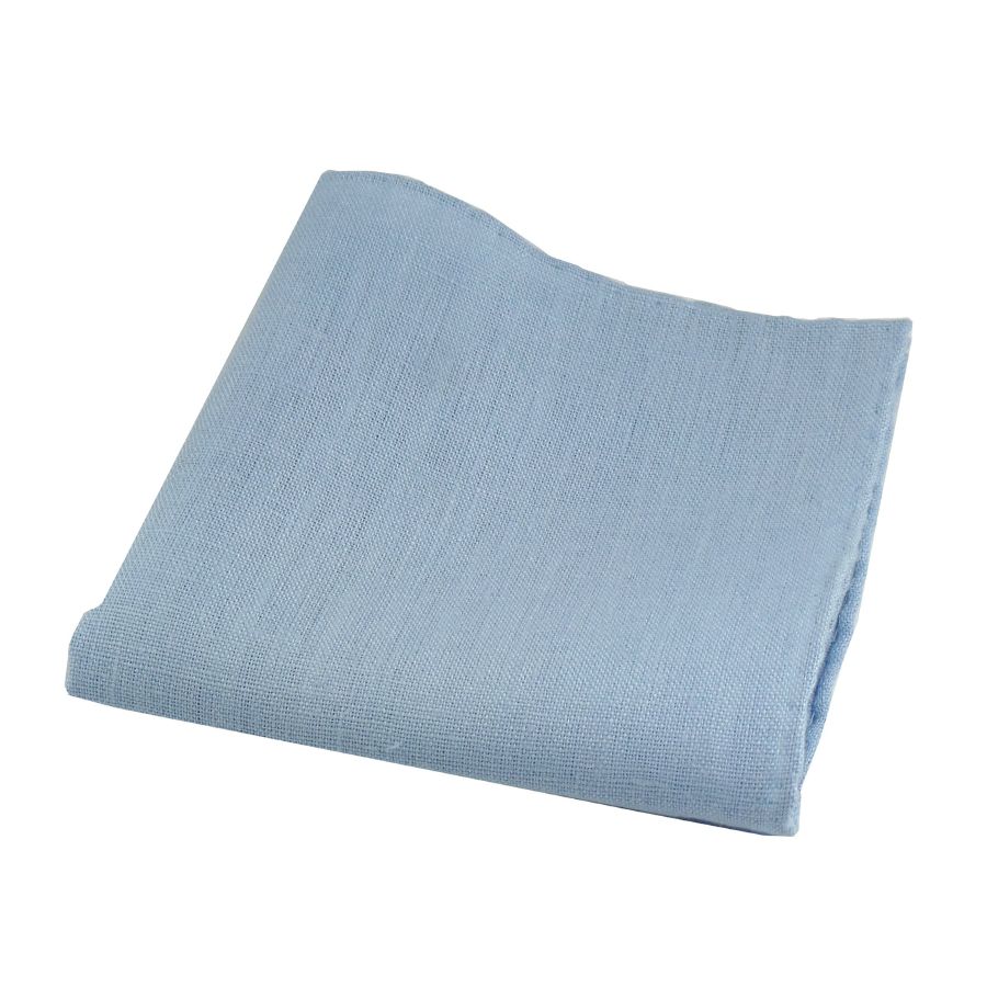 Poszetka ręcznie obszywana Lniane niebo - obrazek 2