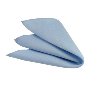 Poszetka ręcznie obszywana Lniane niebo